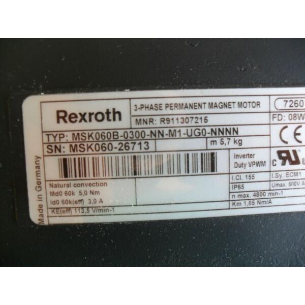 Rexroth MSK060B-0300-NN-M1-UG0-NNNN New in Box #1 image